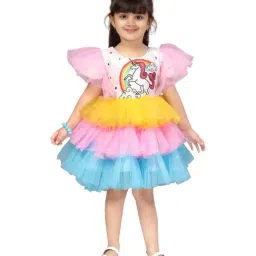Aarika Kids Multicolor Printed Frock-image-79