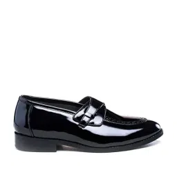 Monkstory Men's DREZZIRE Black Loafers-picture-4