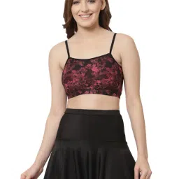 Cukoo Black & Red Printed Swim Top With Skirt-image-66