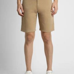 Peter England Brown Cotton Regular Fit Shorts-picture-10