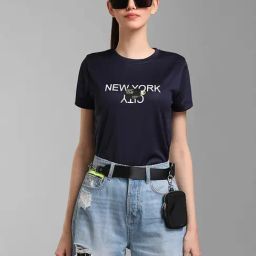 KZ07 by Kazo Navy Printed T-Shirt-picture-35