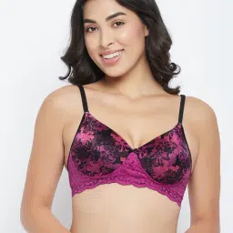 Clovia Multicolor Floral Print Full Coverage Bra-39