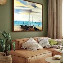 The Art House Abstract Multicolor Canvas Painting-25
