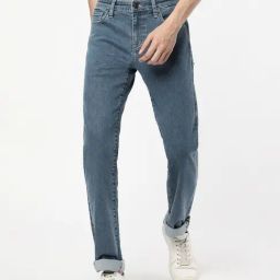 Passion Blue Comfort Fit Lightly Washed Jeans-image-97