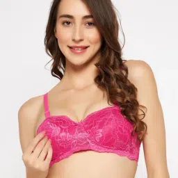 Clovia Dark Pink Half Coverage Non-Wired Balconette Bra-picture-14