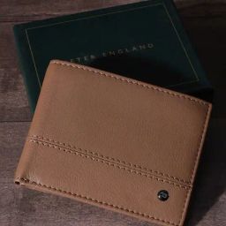 Peter England Brown Solid Bi-Fold Wallet For Men-picture-42