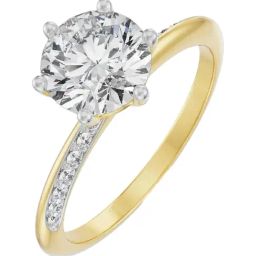Emori 14k Yellow Gold & Diamond Katie Round Ring-image-22