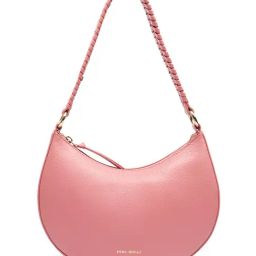 Mai Soli Rose Aubrey Genuine Full Grain Leather Textured Hobo Bag-image-9
