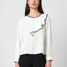 Van Heusen White Regular Fit Top-image-43