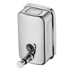Puffin Silver 500ml Stainless Steel Wall Mount Liquid Soap Dispenser-image-6