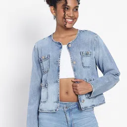 AMERICAN EAGLE OUTFITTERS Women Open Front Jacket-55