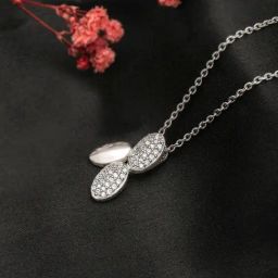 Silberry 92.5 Sterling Silver Jasmine Pendant with Chain-image-29