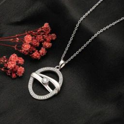 Silberry 92.5 Sterling Silver Boho Pendant with Chain-image-26