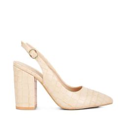 London Rag Women's Beige Back Strap Sandals-image-67