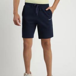 Reebok Navy Regular Fit Solid Shorts-picture-22