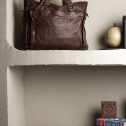 Art N Vintage Asher Brown Leather Solid Large Laptop Messenger Bag-image-62