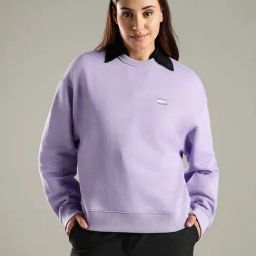 Tommy Hilfiger Purple Cotton Relaxed Fit Sweatshirt-image-18