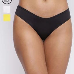 Basiics By La Intimo Multicolored Comfort Fit Panties - Pack Of 3-image-92
