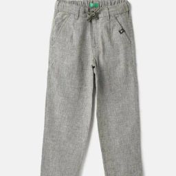 United Colors of Benetton Boys Grey Trousers-image-90