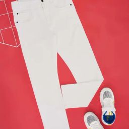 Pantaloons Junior Kids White Cotton Regular Fit Jeans-picture-43