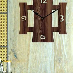 Freny Exim Brown Analogue Wood Wall Clock-image-71