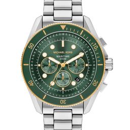 Michael Kors Men Mineral Glass Dial & Stainless Steel Straps Analogue Watch-image-82