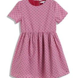 Tommy Hilfiger Kids Red Printed Fitted Fit Dress-image-99