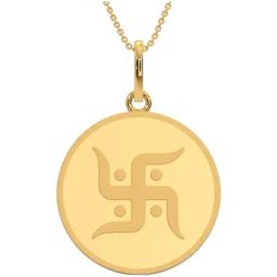 Kalyan Jewellers 24k (999) Purity Swastik Gold Coin Pendant 8 Gms-picture-36