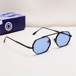 SUNGLASSIC Unisex Oval Sunglasses with UV Protected Lens Hexa-image-45