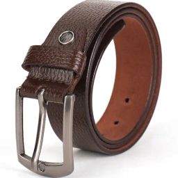 Kara Brown Textured Leather Formal Belt-image-13