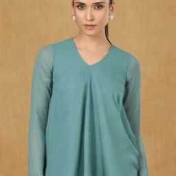 Powersutra GreenSolid Full Sleeves Top-image-22