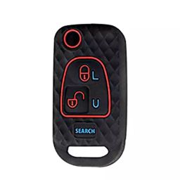 AllExtreme EXKC14 Silicone 3 Buttons Car Remote Key Cover Shell for Mahindra Bolero Black-30