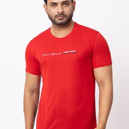 BUFFARO Men Typography Printed Round Neck Cotton T-shirt-image-61