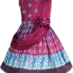 Wish Karo Floral Print Satin Fit & Flare Dress-picture-20