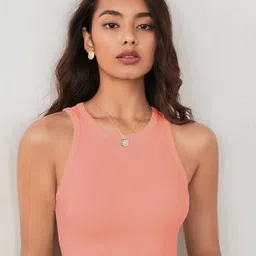 CILIMILI Women Round neck Tank Crop Top-picture-2