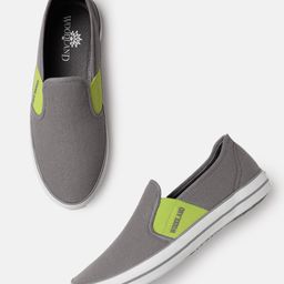 Woodland Men Canvas Slip-On Sneakers-28