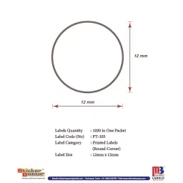 Sticker Bazaar M3 Number 5 Printed Labels 12 mm Dia 5100 Labels (Pack of 5) image 4
