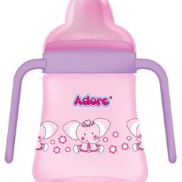 Adore Zippy! The Amazing Soft Silicone Spout Sipper with Twin Handle & Dust Free Hood- 270ml-90