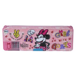Gluman Magnetic Pencil Box With Minnie Mouse Print - Pink-picture-11