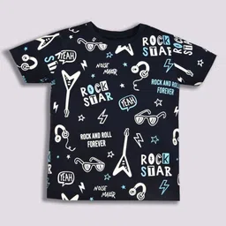 YK Boys Conversational Printed Round Neck Cotton T-shirt-picture-14