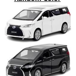 ADKD 1:24 Scale Die Cast Lexus LM300 Car Model Metal Car with Openable Doors & Pull Back with Sound and Light - (Colour May Vary/ Random Color) image 2