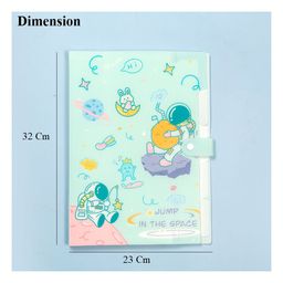 FunBlast Astronaut Space Theme File Folder with 6 Pockets  Green image 3