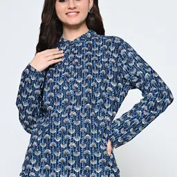 BAESD Women Ethnic Motifs Embellished Floral Kurta-picture-44