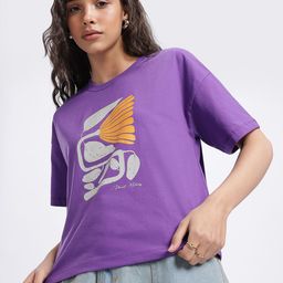 glitchez Graphic GroovePrinted Relaxed T-shirt-image-32