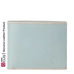 Kara Powder Blue Casual Leather Bi-Fold Wallet for Men-8