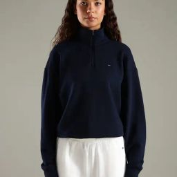 Tommy Hilfiger Navy Cotton Regular Fit Sweatshirt-image-64
