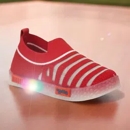 Lil Lollipop Kids Woven Design Slip-On Sneakers-58