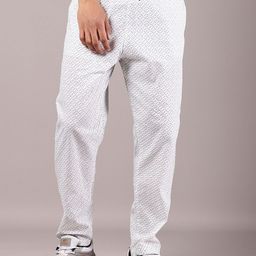 V-Mart Men Printed Cotton Mid-Rise Trackpants-image-86