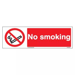 SUNSIGNS No Smoking Signage Size 300x100 mm HP Print + Vinyl + Sun Board, SS0215-image-89