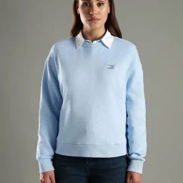 Tommy Hilfiger Blue Cotton Relaxed Fit Sweatshirt-image-53